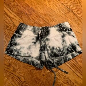 HARD Tail Black and White Tie Diy Shorts Size Small